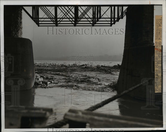 1940 Press Photo Ice Jam on Ohio River at Cincinnati - nef34004 - Historic Images