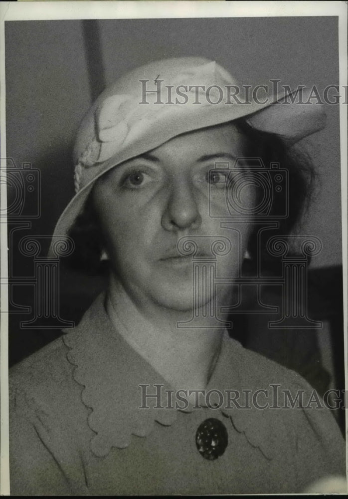 1936 Press Photo Cecilia Motherway at Harold Mitchell Murder Trial Inquest - Historic Images