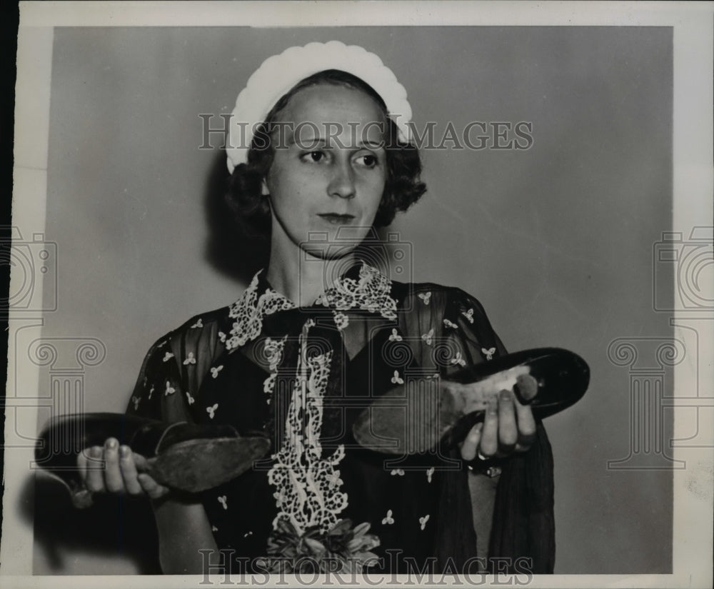 1938 Press Photo Mary Ann Reed at Senate Civil Liberties Hearing, Washington - Historic Images