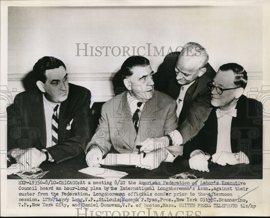 1953 Press Photo American Federation of Labor's Executive Council at meeting - Historic Images
