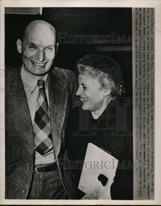 1952 Press Photo Rev Olin Stockwell American Methodist Missionary Worked China-Historic Images