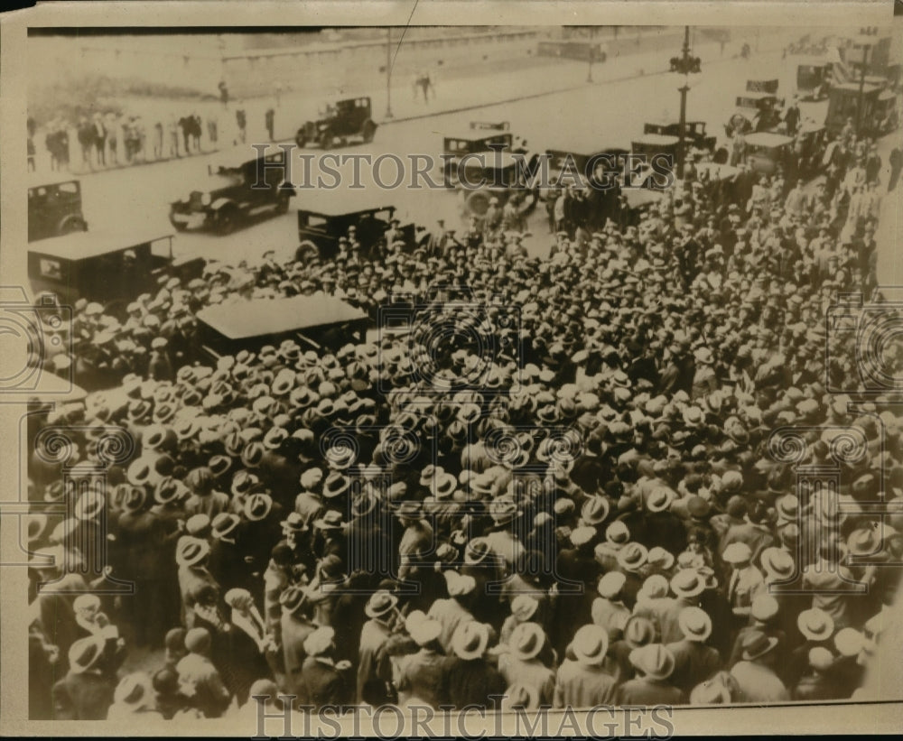 1927 Crowd Voters in Detroit, Michigan  - Historic Images