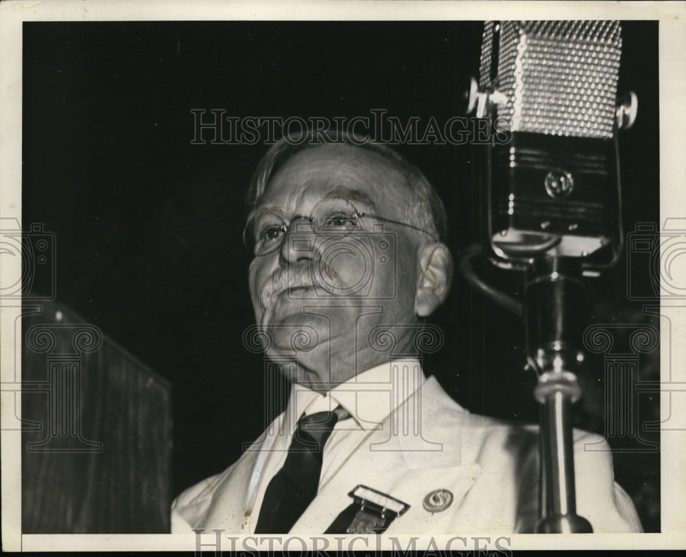 1939 Press Photo Dr James Rice Speaking - nef37413 - Historic Images