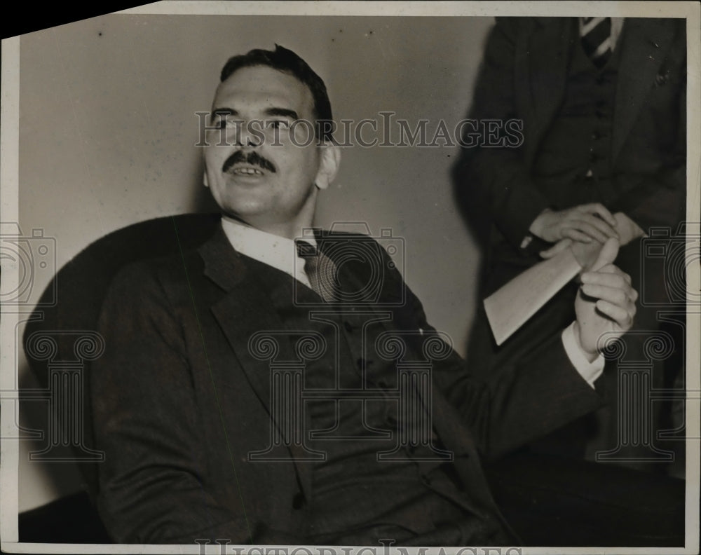 1938 Thomas E. Dewey During interview, New York  - Historic Images