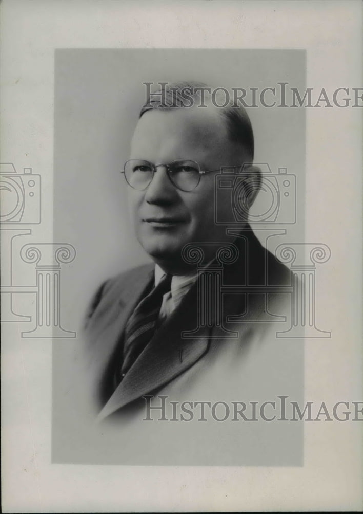 1941 Press Photo David E Johnson of Steel employment and Forge Company Cleveland-Historic Images