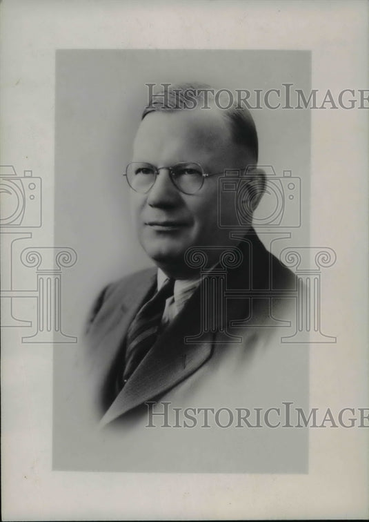 1941 Press Photo David E Johnson of Steel employment and Forge Company Cleveland-Historic Images