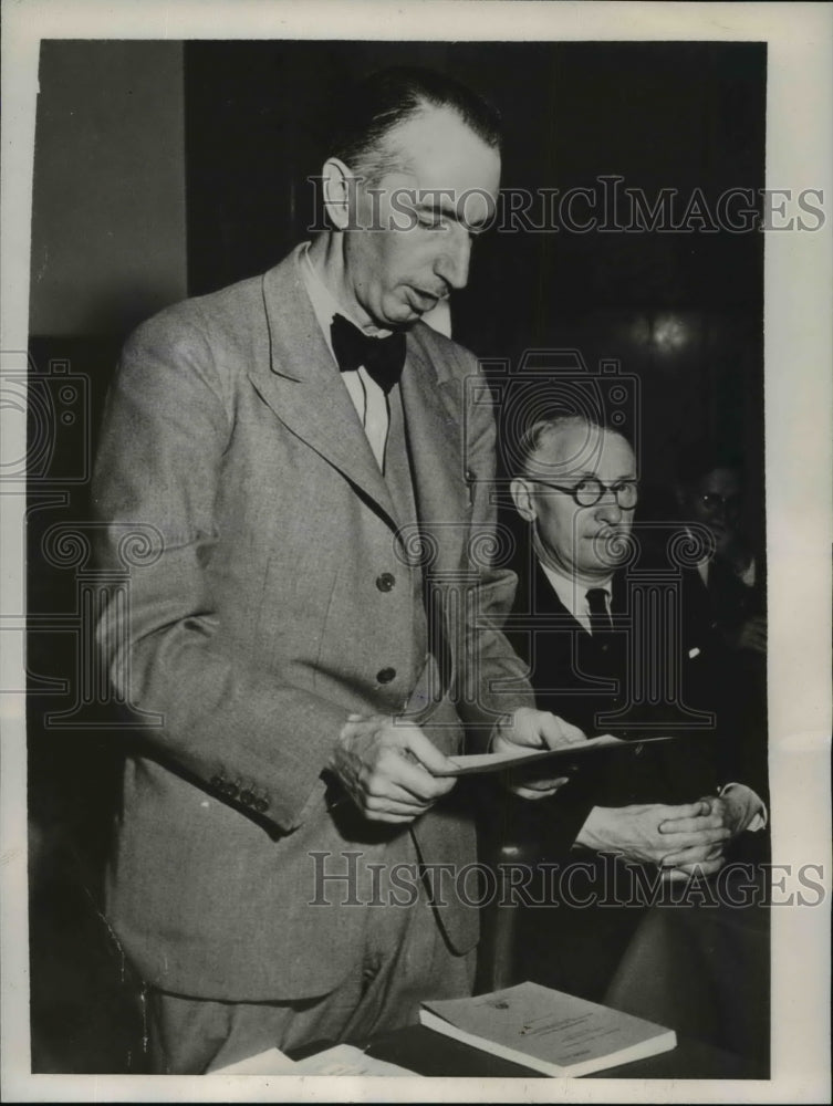 1946 Edward J Phelan Makes Declaration of Loyalty After Appointment - Historic Images