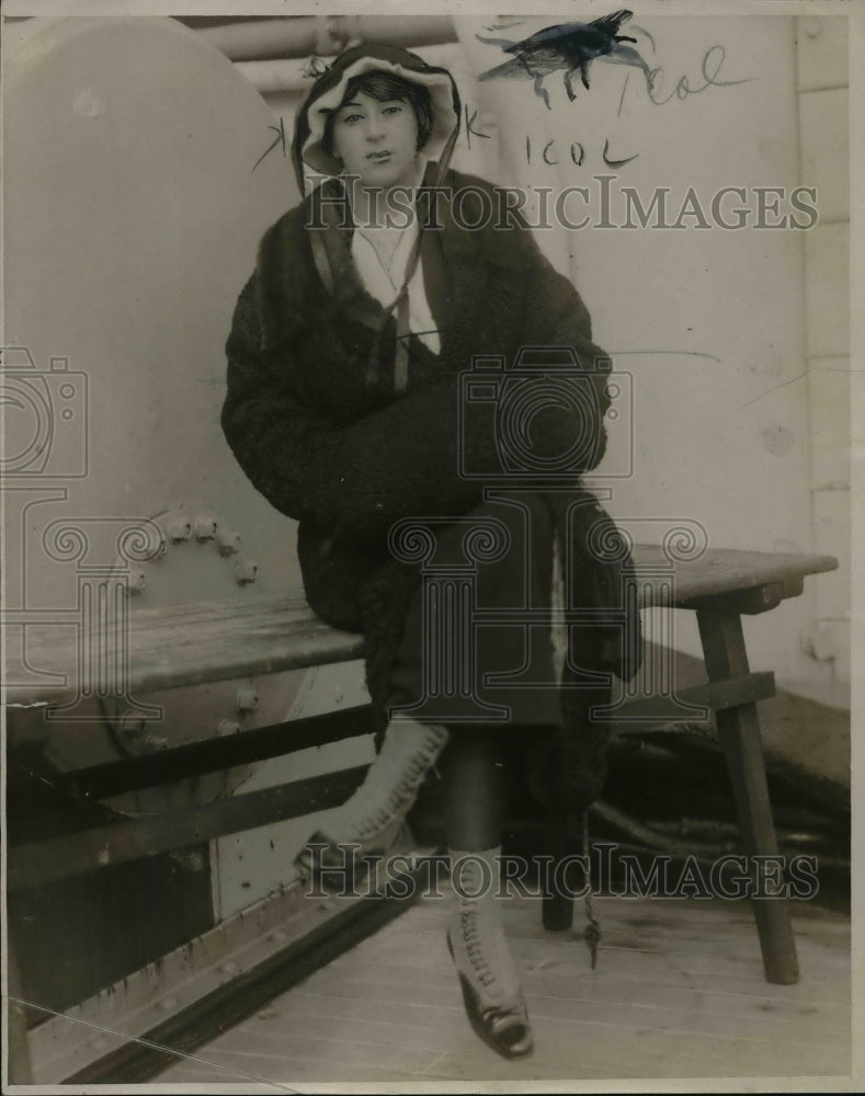 1925 Press Photo Mrs A Nilsson Wife of Swedish Council in Hong Kong - nef40866 - Historic Images