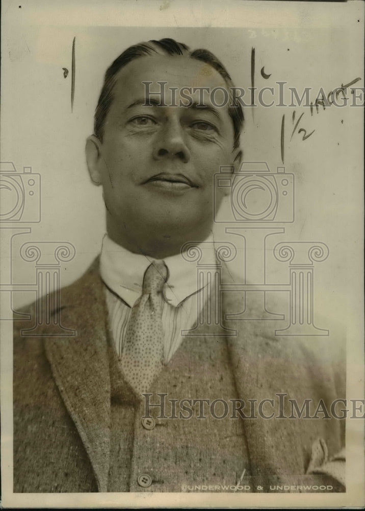 1926 Press Photo Mr. Reinald Werranrath Singer aboard the S.S. Majestic - Historic Images