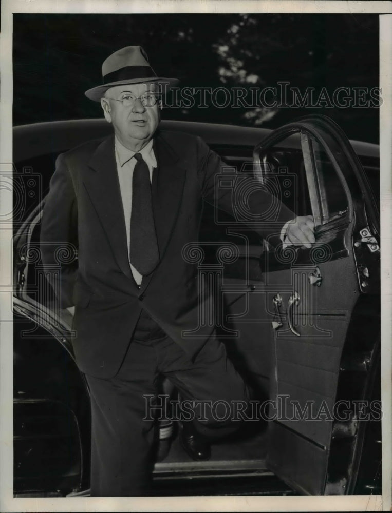 1948 Press Photo Harold L. Ickes Arriving at White House - nef42432-Historic Images