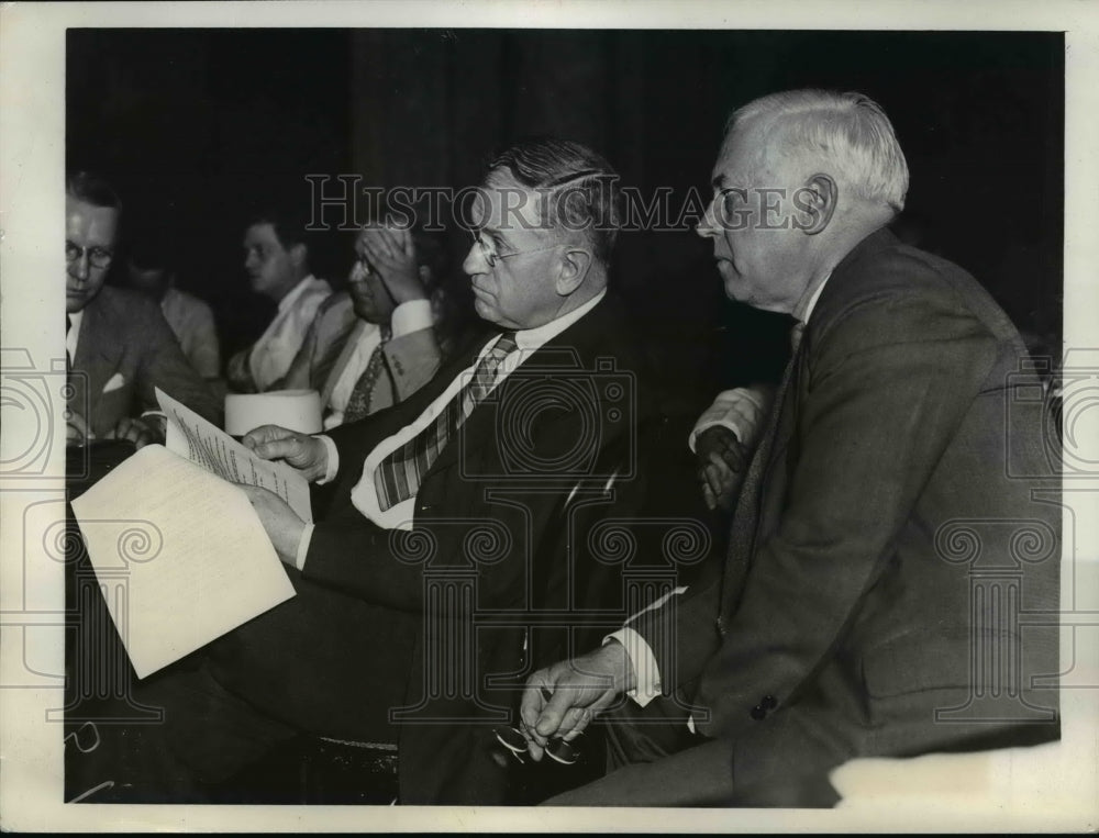 1935 Press Photo Harold Ickes in Paul Pearson Opening Investigation - nef42708 - Historic Images