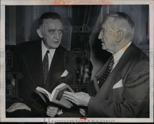 1952 Sen.Joseph C.O'Mahoney of Wyo and Walter F.George  - Historic Images