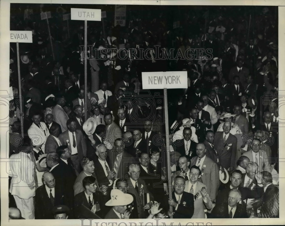 1936 New York Delegation to Democratic National Convention - Historic Images