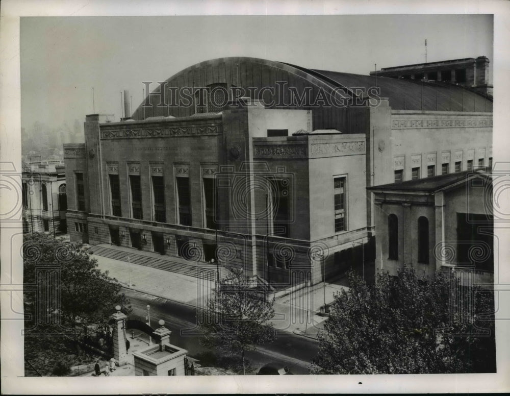 1948 Press Photo Convention capsule at Philadelphia's Convention Hall - Historic Images
