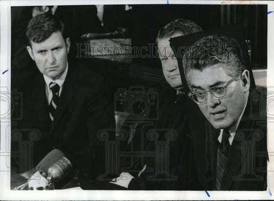 1969 Press Photo Dist.Atty. Edmund Dinis wants an autopsy of Mary Joe Kopachne-Historic Images
