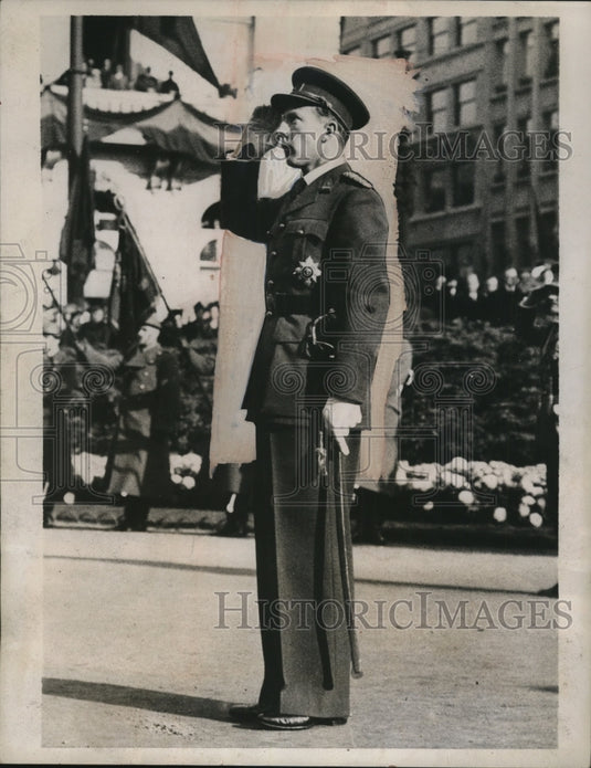 1938 Press Photo Prince Charles of Belgium at Armistice Day, Brussels-Historic Images