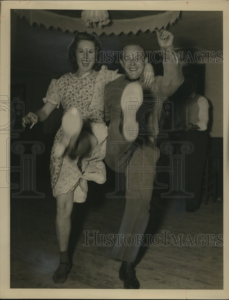 1940 Army Man Dancing at Fort Benning, Georgia  - Historic Images