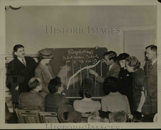 1937 Press Photo Committee for Industrial Organization Organized Federal School - Historic Images