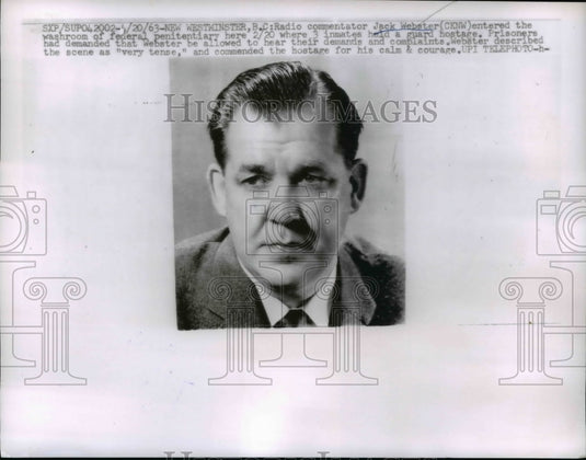 1963 Press Photo Jack Webster - nef45023-Historic Images