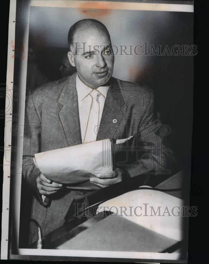 1957 Press Photo Arthur J. Growley in Los Angeles Court - nef45247-Historic Images