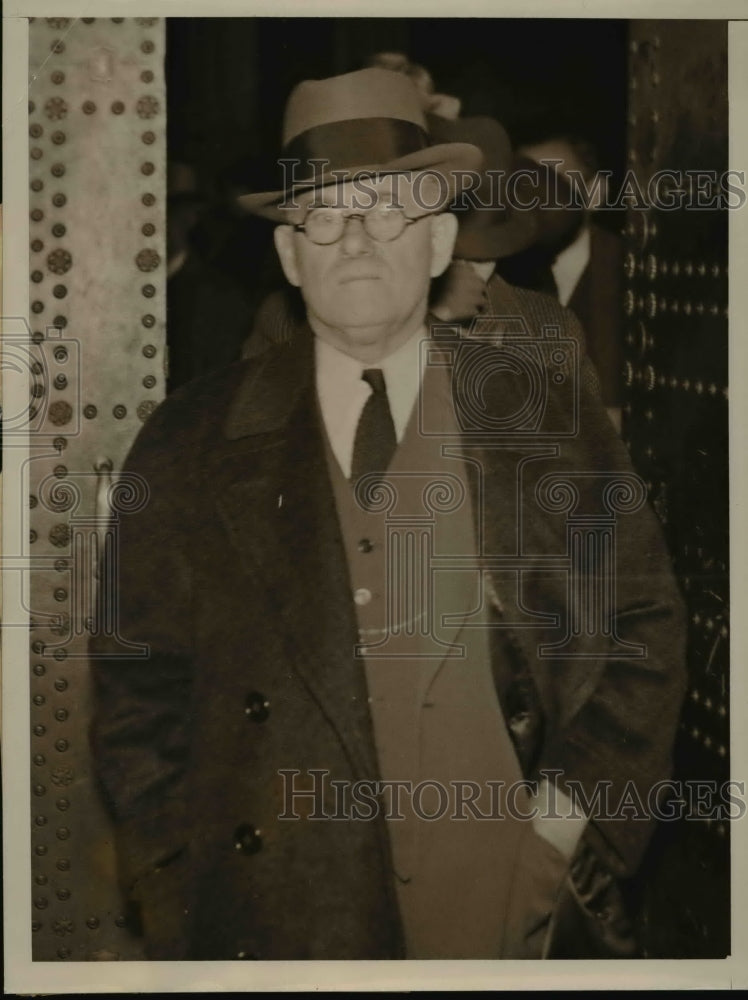 1937 Press Photo Pearl Bergoff Acquitted of Strike-Breaking Charges, New Haven - Historic Images