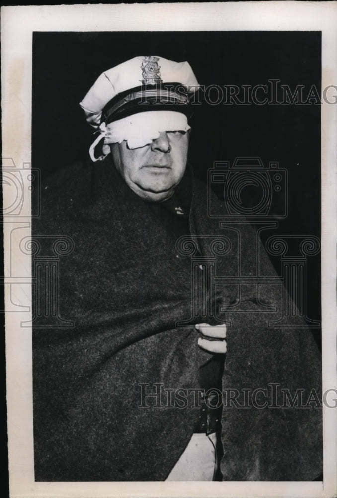 1947 Press Photo Ed Kidwell injured when second ship, the High Flyer blew up - Historic Images