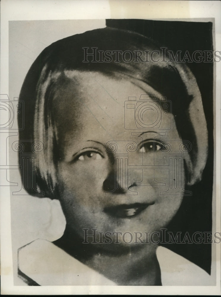 1931 Press Photo Marian McClean Disappeared From Her Home on Dec 17th - Historic Images