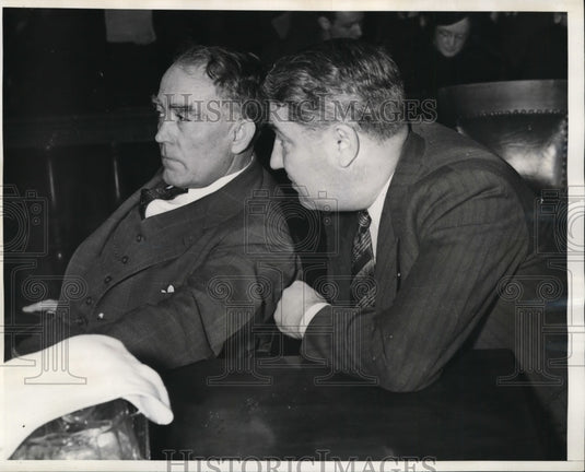1939 Press Photo Joe Shaw and William Cormack on Job Fixing Charges - nef46924-Historic Images