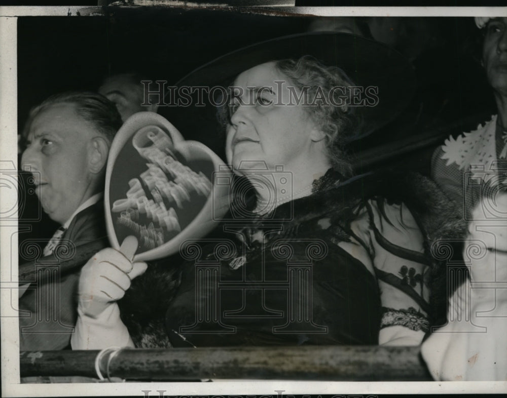 1940 Press Photo Mrs Woodrow Wilson Attended First Evening Democratic Session-Historic Images