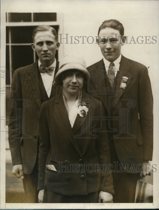 1927 Press Photo Winners of National Jr Dairy Contest Kenneth Walter,-Historic Images