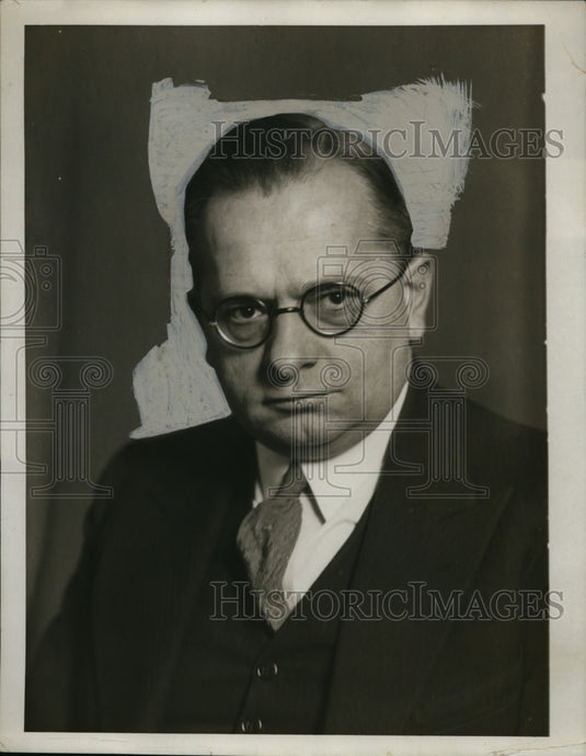 1933 Press Photo C. Fred Leghr of Shaker Square Baptist Church - nef47798 - Historic Images