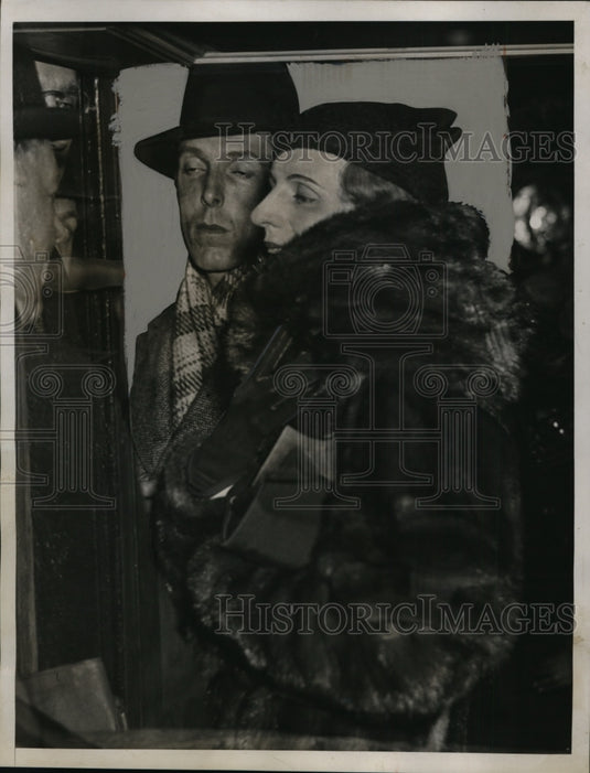 1934 Mme.Paul Dubonnet wife of Millionaire arrived in New York - Historic Images