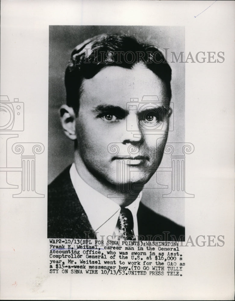 1953 Frank E. Weitzel, U.S. Comptroller  - Historic Images