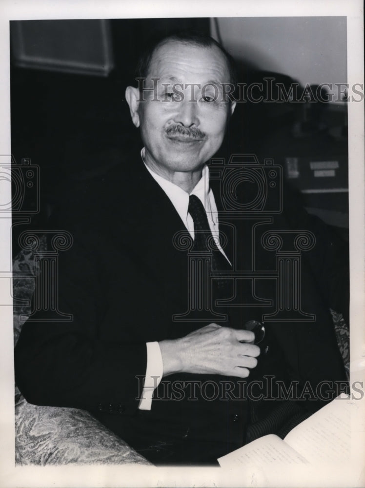 1945 Press Photo Dr. Joji Matsumoto, Japan Cabinet Member - nef49642 - Historic Images
