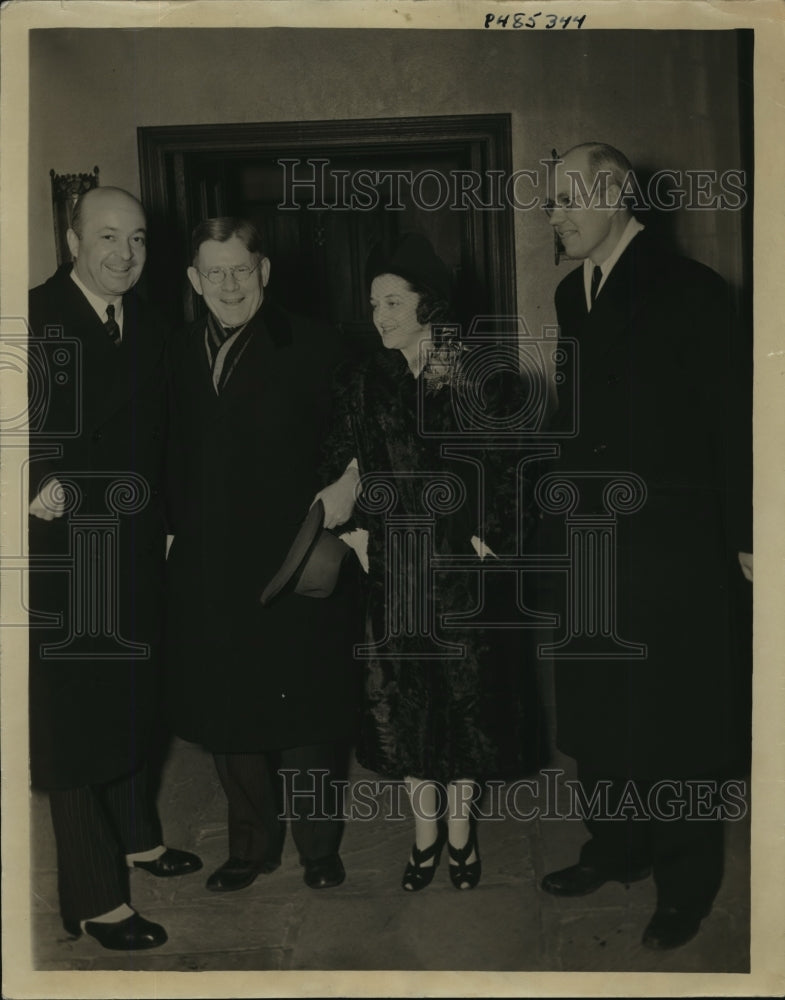 1939 Officials Attend Wedding of Mary Caven Pew & Richard Benson - Historic Images