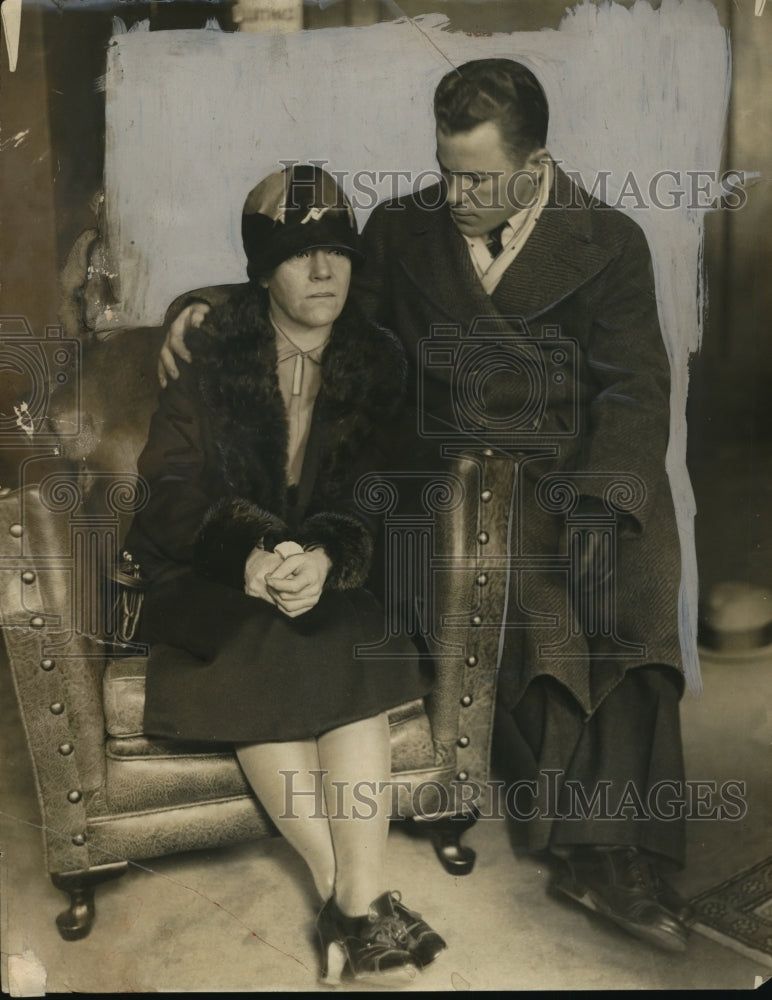 1928 Mrs Heckman and Son Alfred  - Historic Images