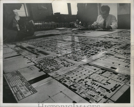 1961 Press Photo Tank Plant Floor Plan Layout, Ohio - nef53902 - Historic Images