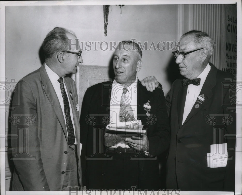 1957 Press Photo Attendees Illinois State Labor Federation Convention - Historic Images