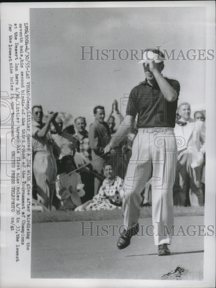 1955 Gene Littler at third round of Tournament of Champion - Historic Images