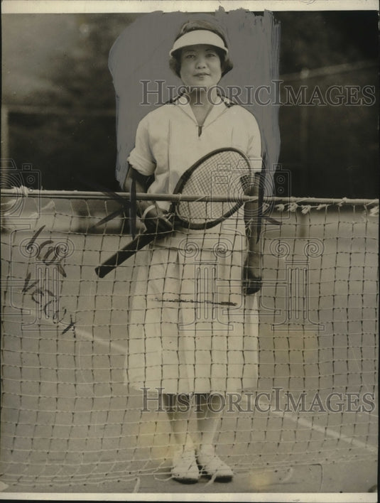 1925 Press Photo Tokuko Moriwake First Japanese Women to Compete in America-Historic Images