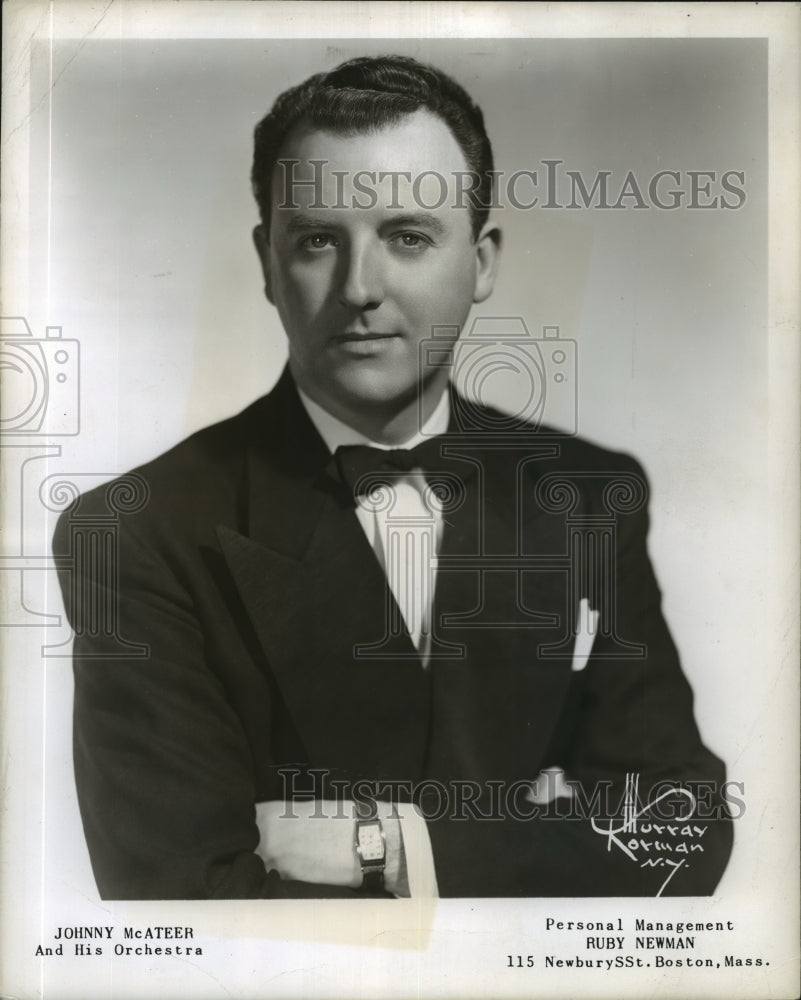 1948 Press Photo Johnny McAteer, Bandleader - nef55379 - Historic Images