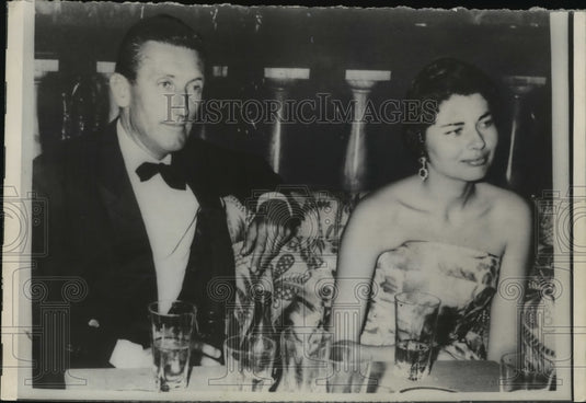 1958 Princess Soraya & Her Companion Luis de Villalongua View Show - Historic Images