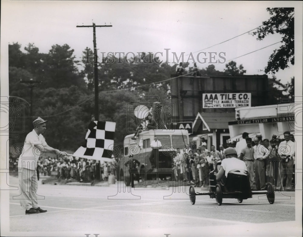 1954 Press Photo Soap Box Derby Race, Columbus, Georgia - nef55855-Historic Images