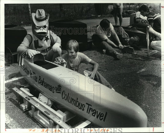 1981 Bobby Lehman Gets Supervision from "Duck" as He Polishes Up - Historic Images