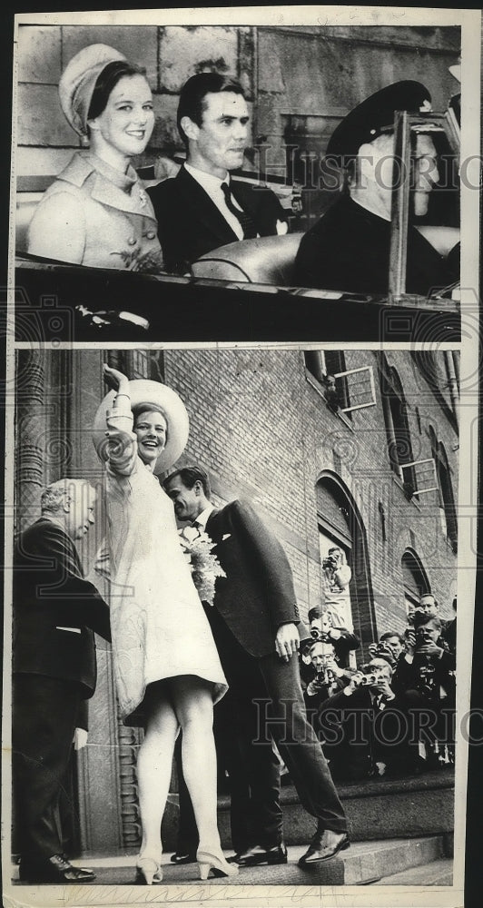 1972 Press Photo King Frederick XI of Denmark and daughter Princess Margrethe-Historic Images