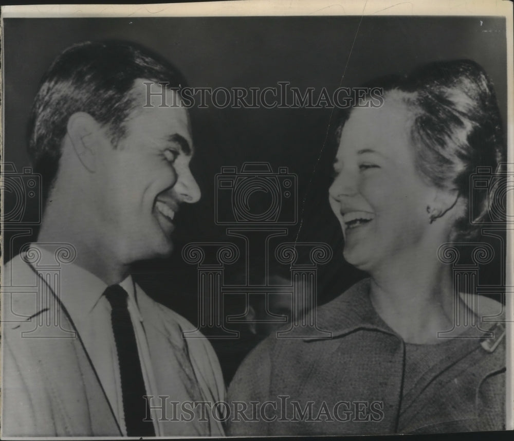 1966 Press Photo Princess Margrethe of Denmark, Fiance Count Henri de Monpezat-Historic Images