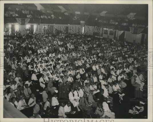 1938 Press Photo General view of the Business session in Columbus Auditorium - Historic Images