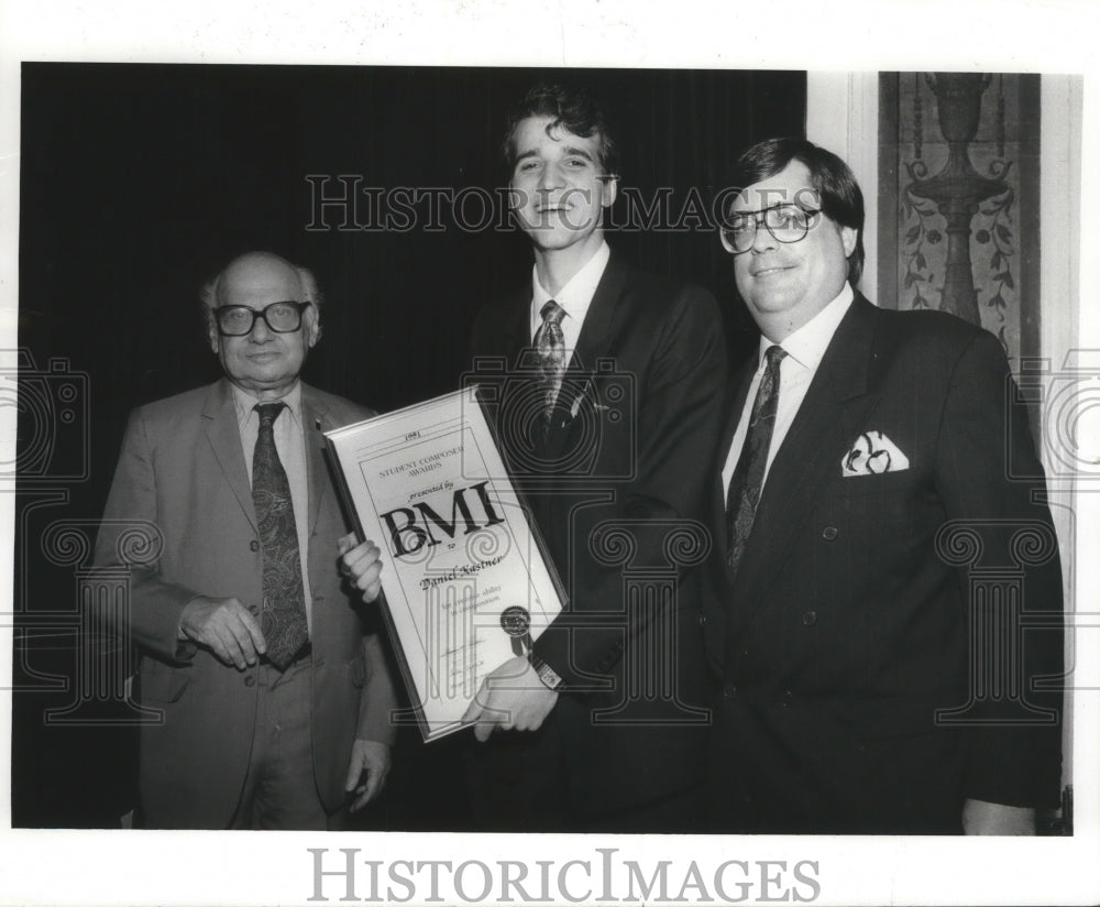 1992 Press Photo United States Composer Milton Babbitt at Left - Historic Images