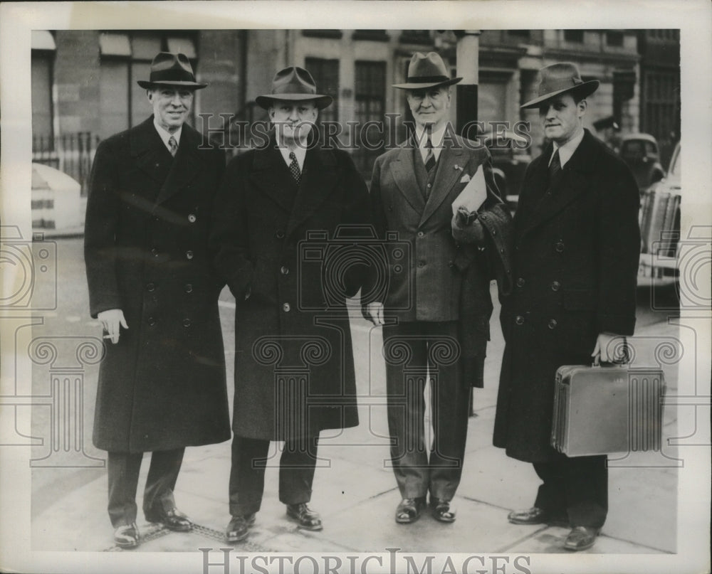 1941 Four Representatives of American Legion Flew Atlantic - Historic Images