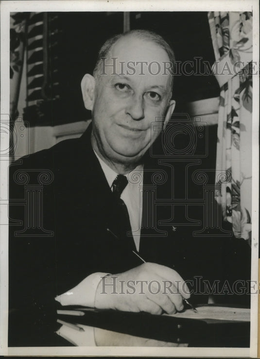 1938 Press Photo Dr. Fred C. Dilley of Fraternal Order Eagles, Cincinnati-Historic Images